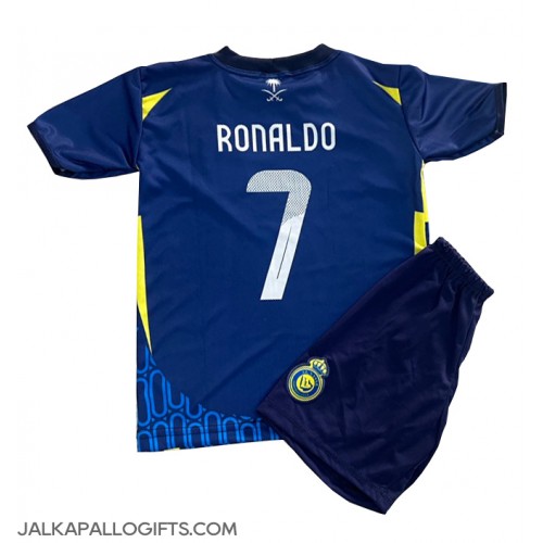 Al-Nassr Cristiano Ronaldo #7 Vieras Peliasu Lasten 2024-25 Lyhythihainen (+ Lyhyet housut)